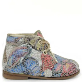 (2362A) Emel Gaudi Print Lace Up Shoes