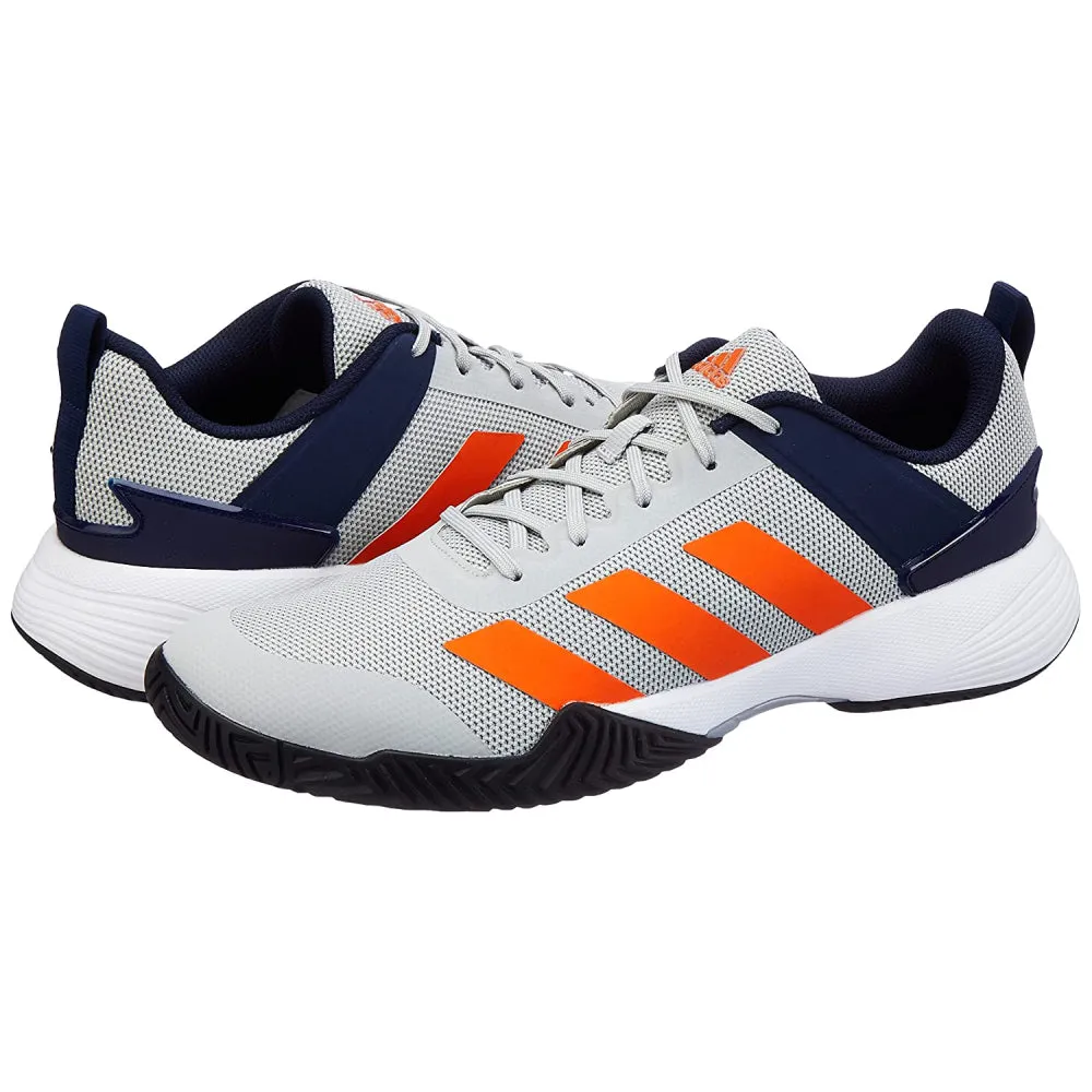 Adidas Men's Tennis Top V2 Tennis Shoe (Stone/Orange/Navy)