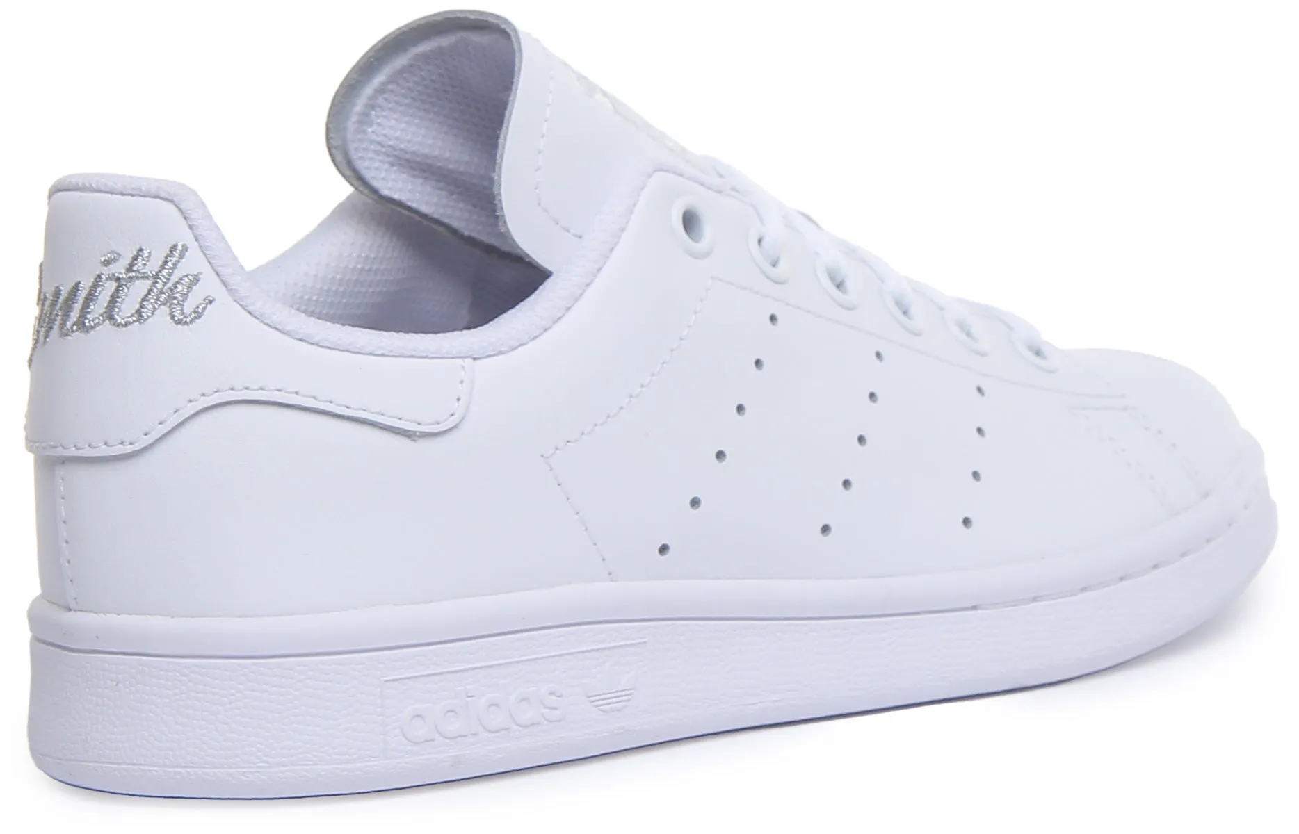 Adidas Stan Smith J In White For Juniors