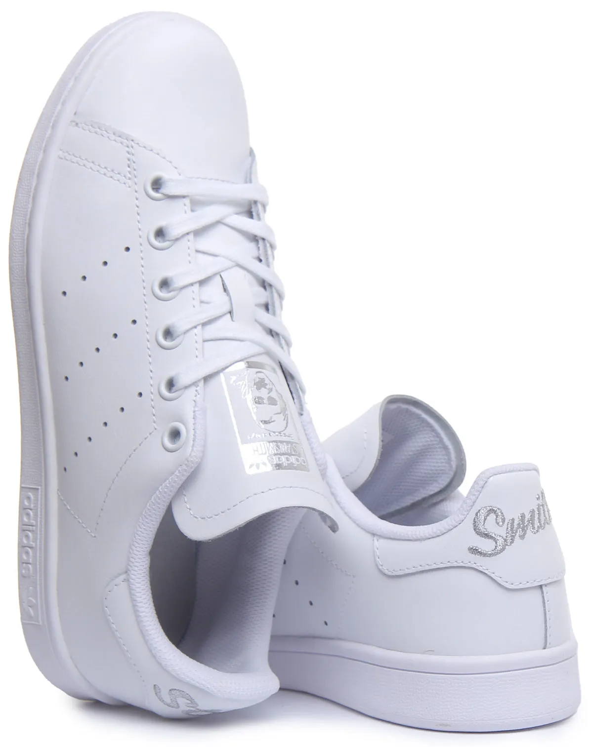 Adidas Stan Smith J In White For Juniors