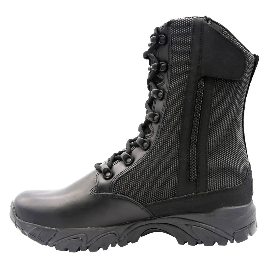 ALTAI Black Tactical Waterproof Side Zip 8" Boots (MFT100-Z)