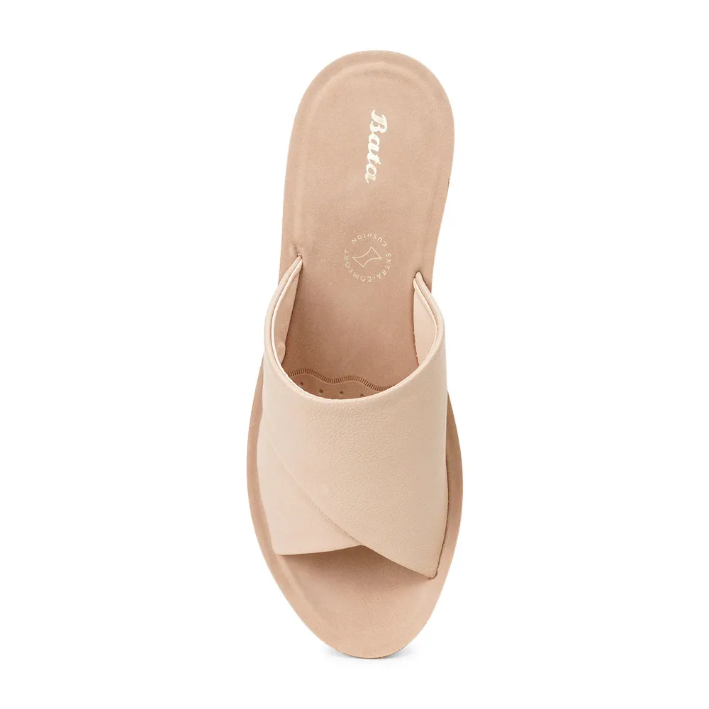 Bata BRITA Slip-On Low-Heeled Sandal for Women