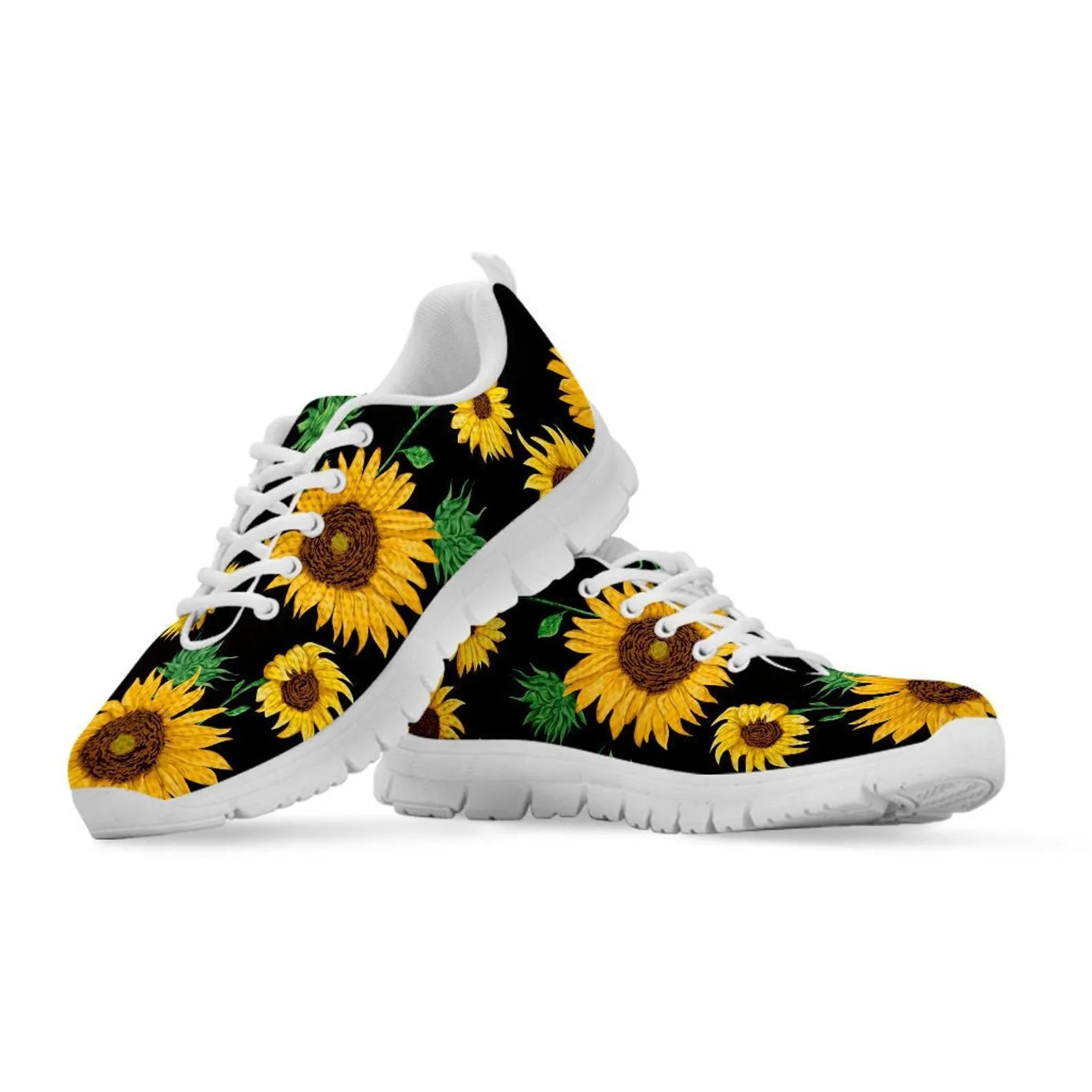 Best Sunflower Shoes Sunflower Printed Sneakers Sunflower Running Shoes Sunflower Lover Gifts Clothing for Womens Mens Kids Adults