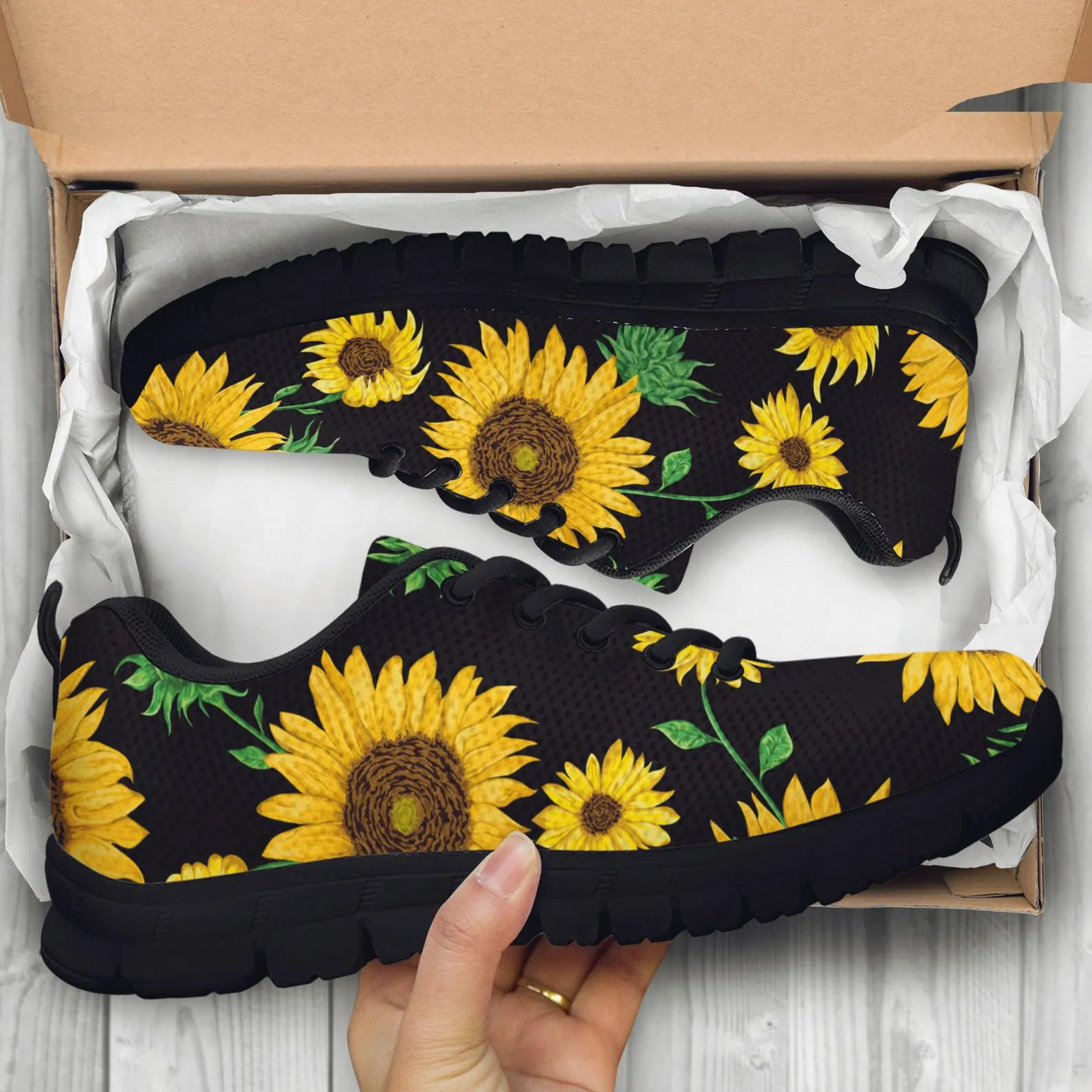 Best Sunflower Shoes Sunflower Printed Sneakers Sunflower Running Shoes Sunflower Lover Gifts Clothing for Womens Mens Kids Adults