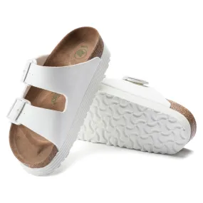 Birkenstock Arizona White Vegan Platform