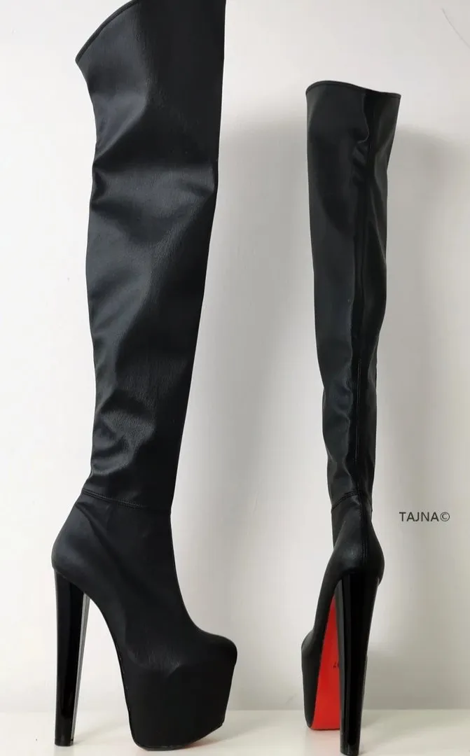 Black Over The Knee Boots