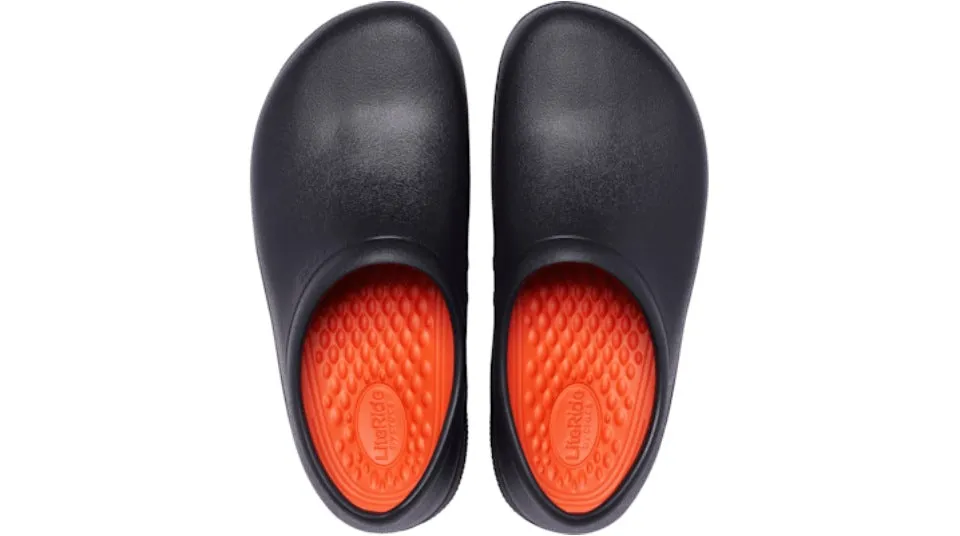 Crocs On The Clock Literide Work Slip On Clog Black