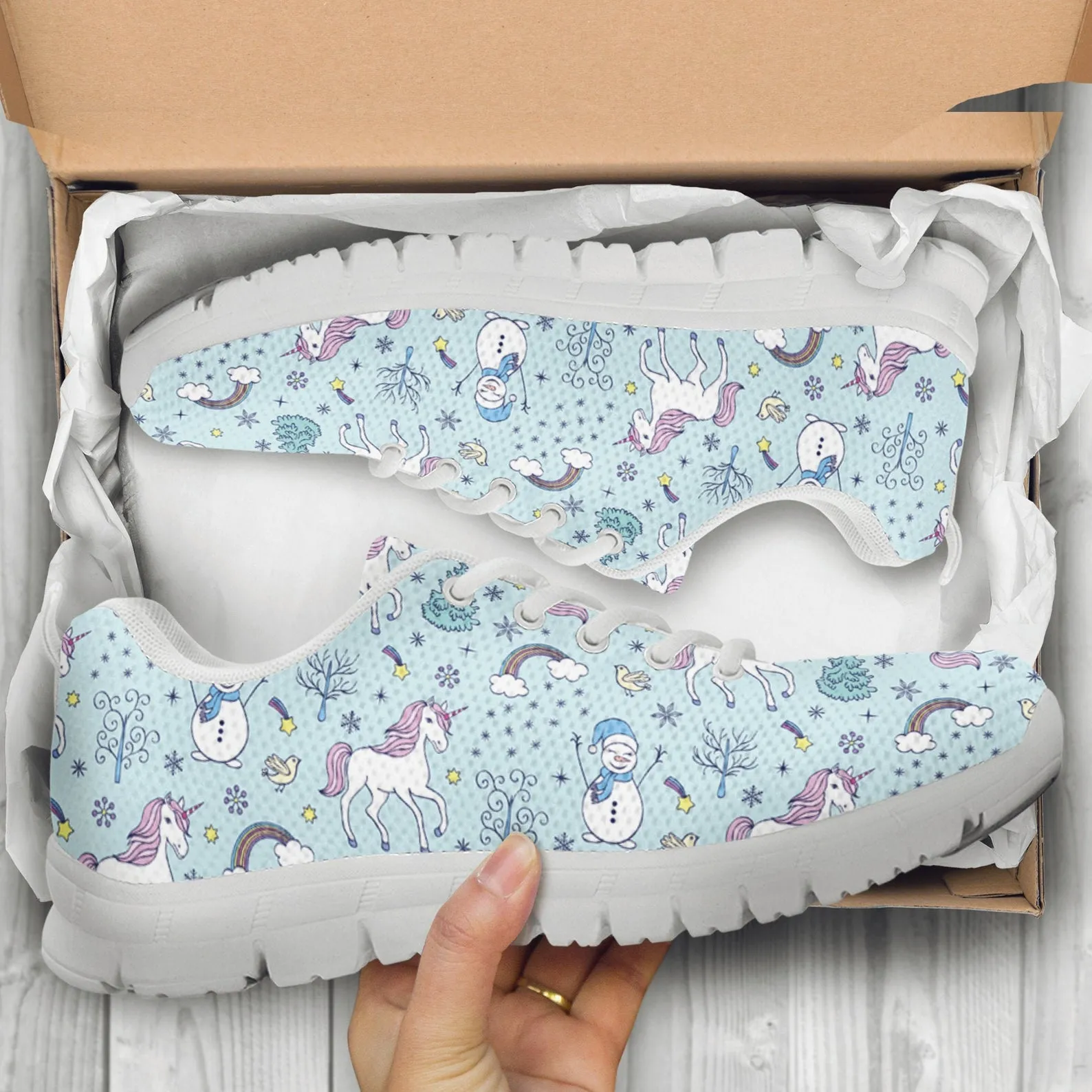 Cute Unicorn Shoes Unicorn Sneakers Running Shoes Unicorn Print Casual Shoes Unicorn Lover Gifts Clothing for Womens Mens Kids Adults