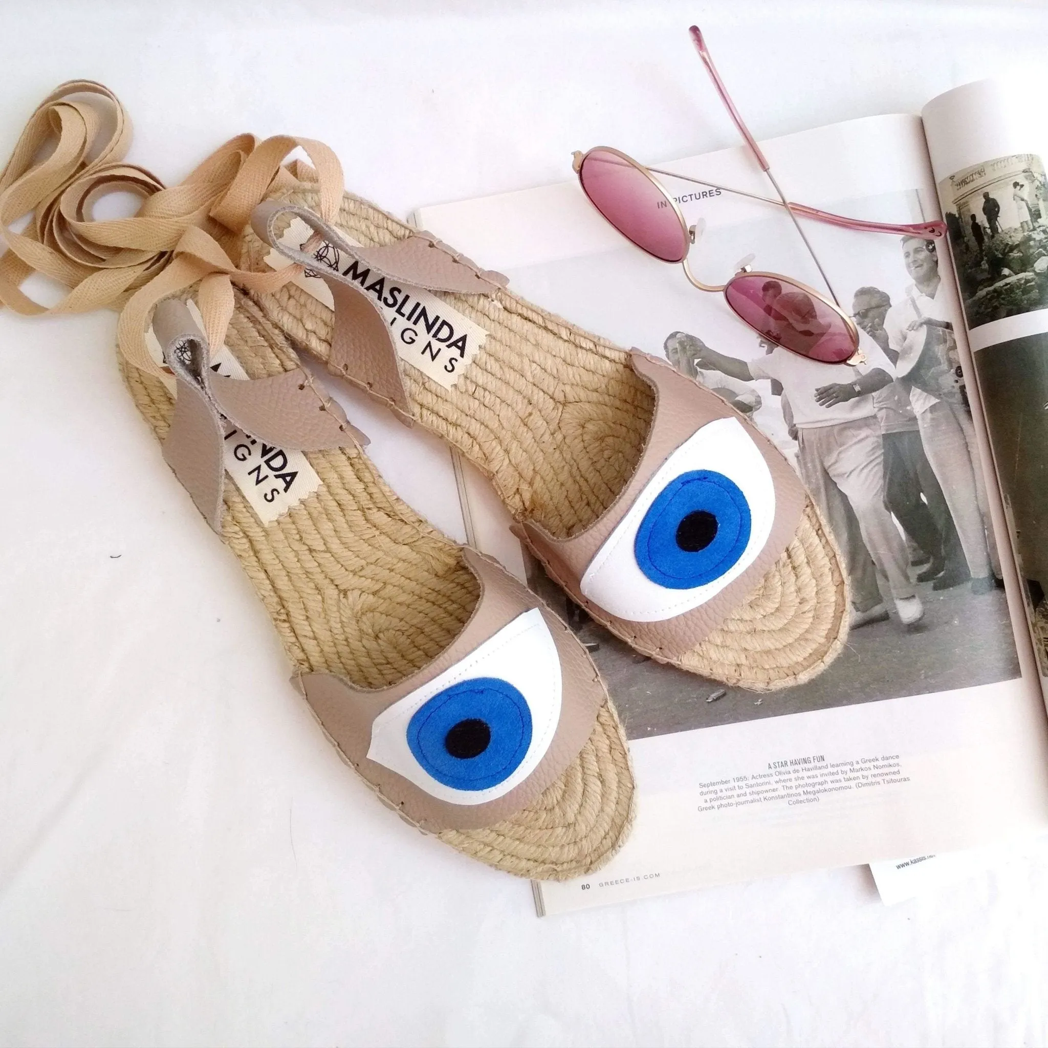 Evil Eye Espadrilles Sandals - 5 Colors