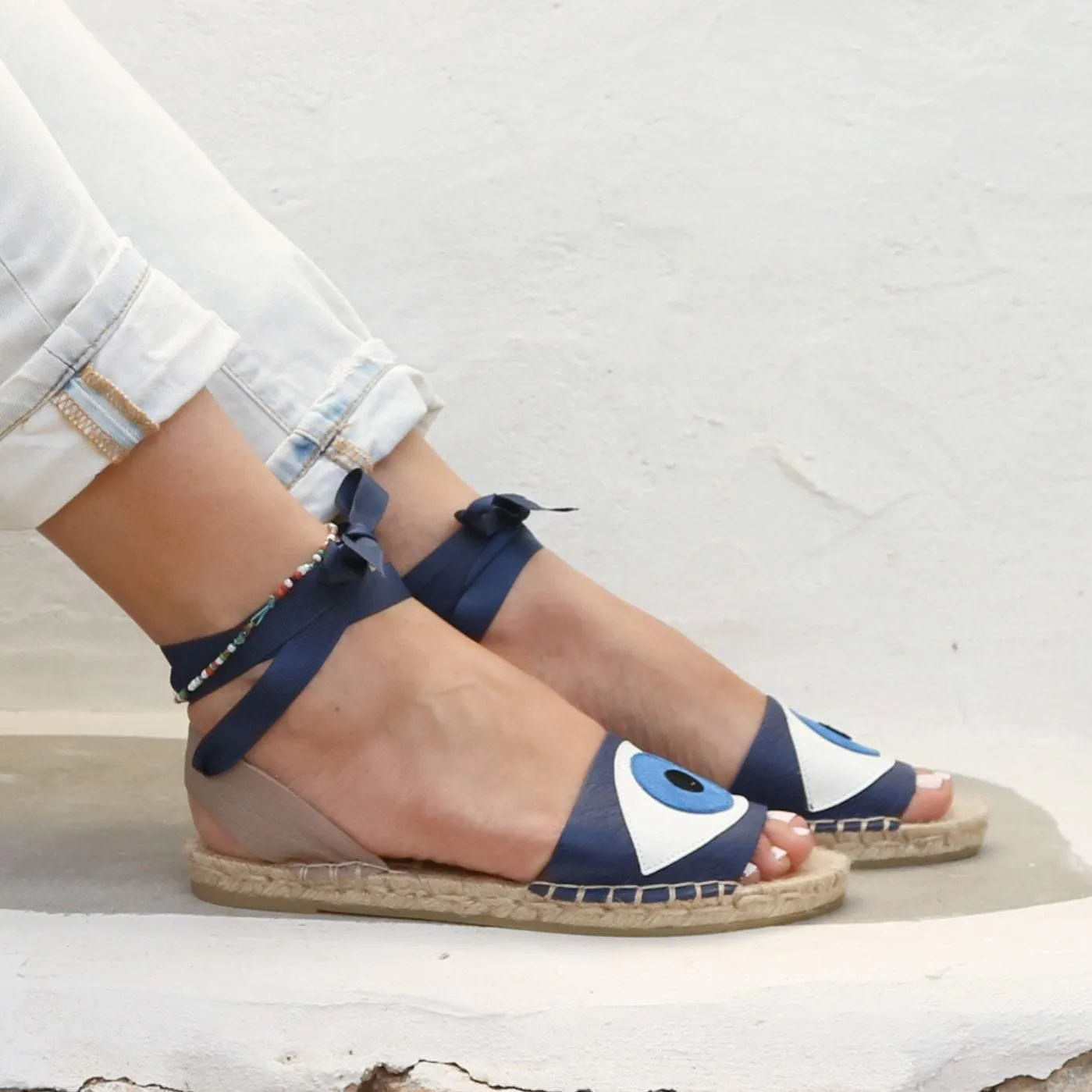 Evil Eye Espadrilles Sandals - 5 Colors