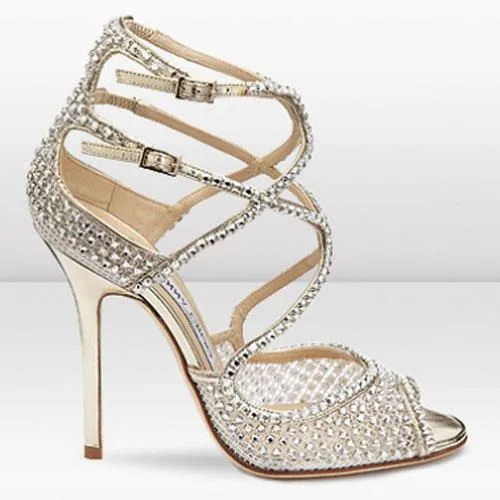 'Falcon' Crystal Sandals - Black or Nude