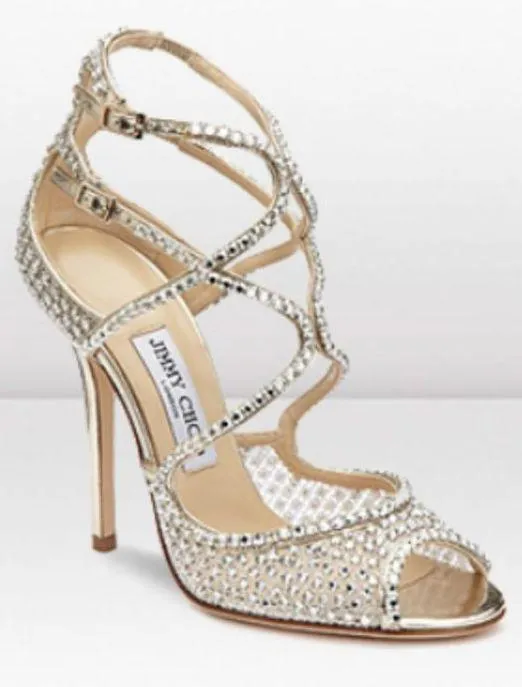 'Falcon' Crystal Sandals - Black or Nude