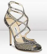 'Falcon' Crystal Sandals - Black or Nude