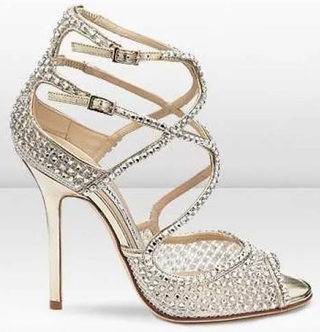 'Falcon' Crystal Sandals - Black or Nude