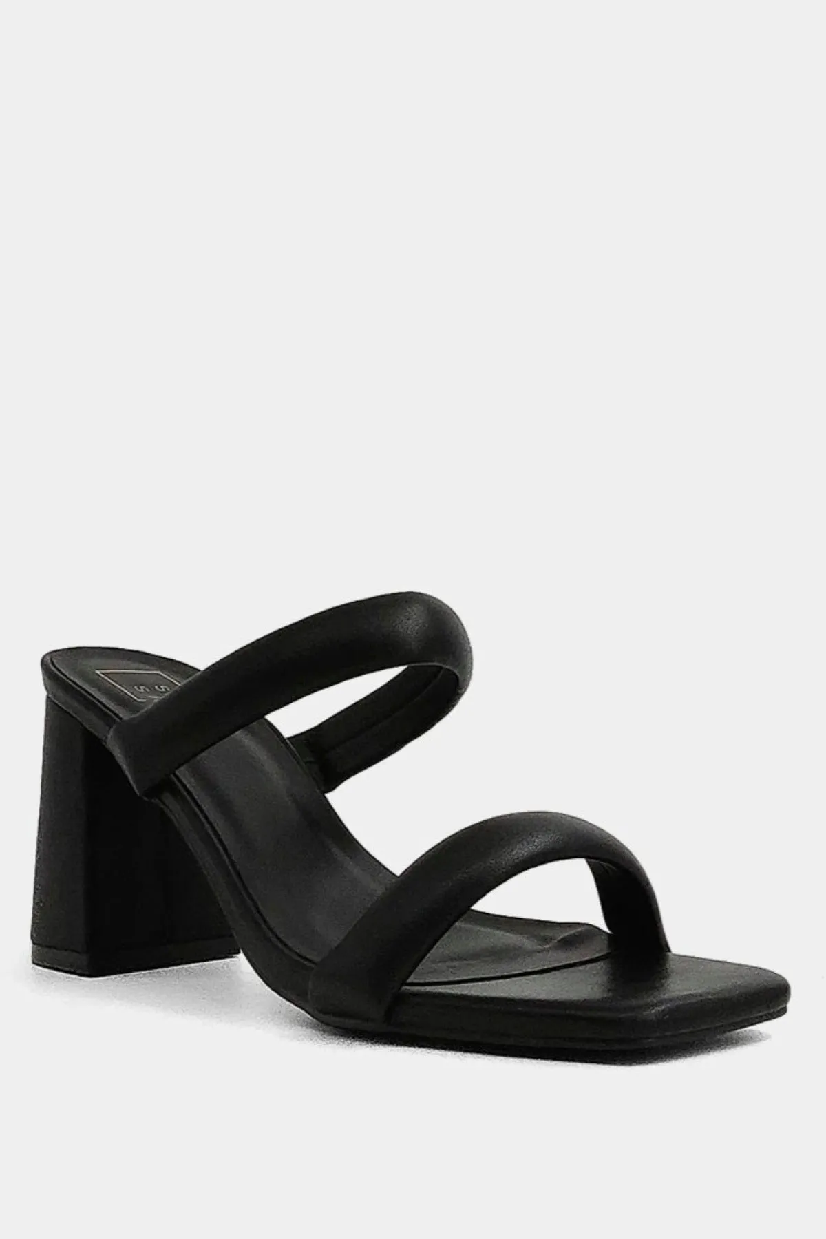 Farah Double Strap Heel - Black