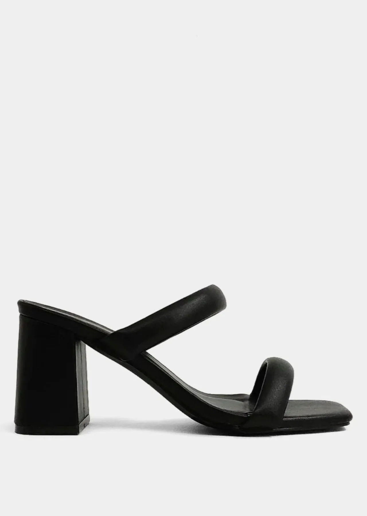 Farah Double Strap Heel - Black