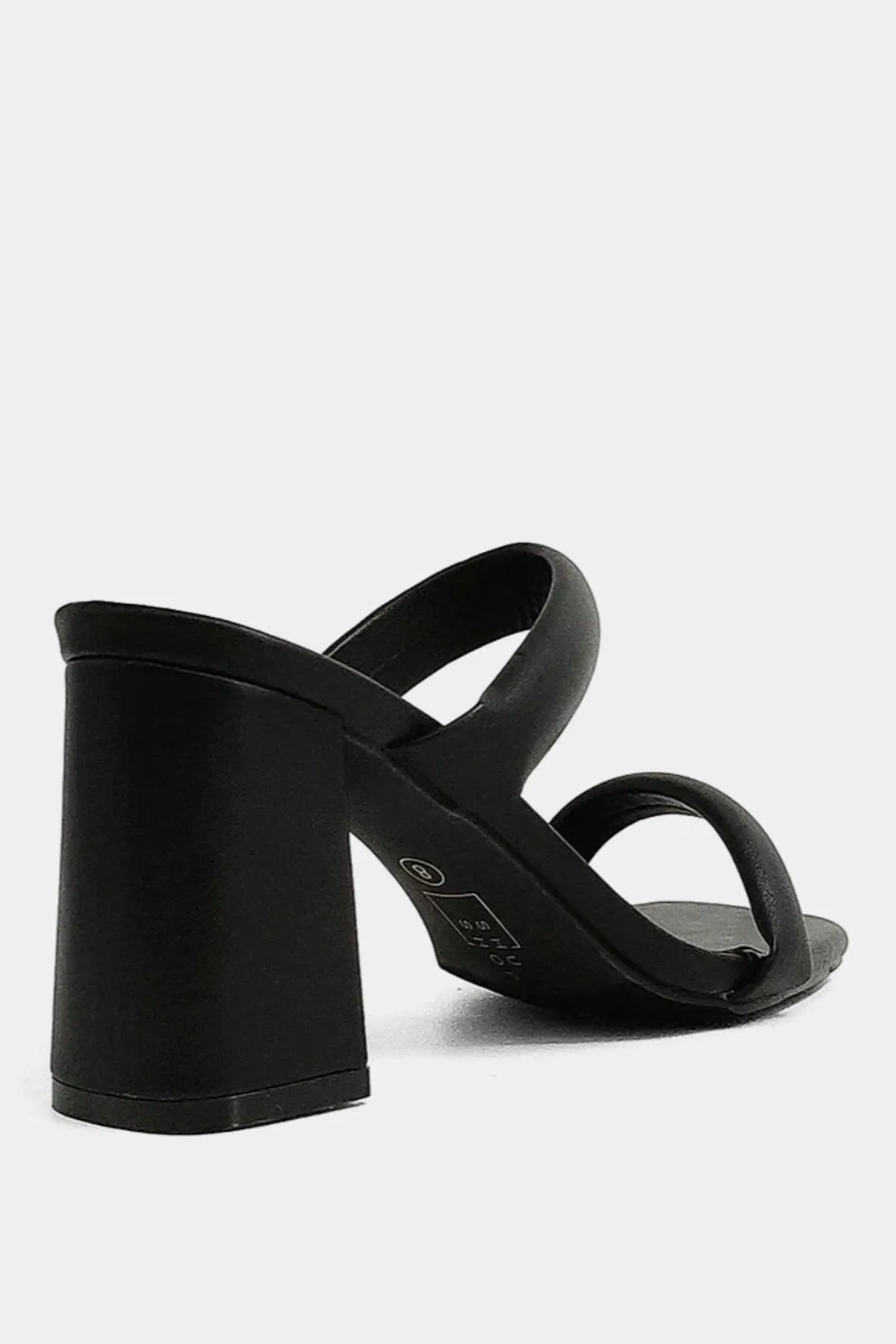 Farah Double Strap Heel - Black