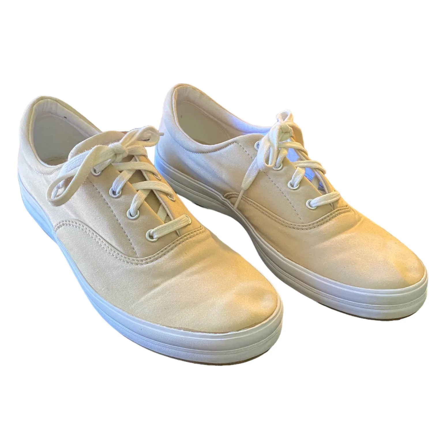 Keds Beige Tan Canvas Sneakers Size 11 WF-03452M