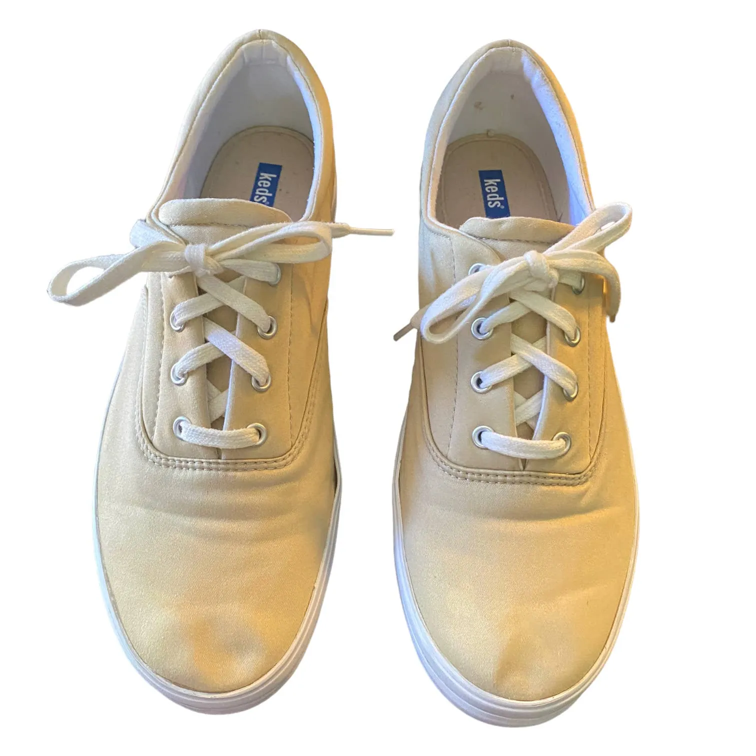 Keds Beige Tan Canvas Sneakers Size 11 WF-03452M