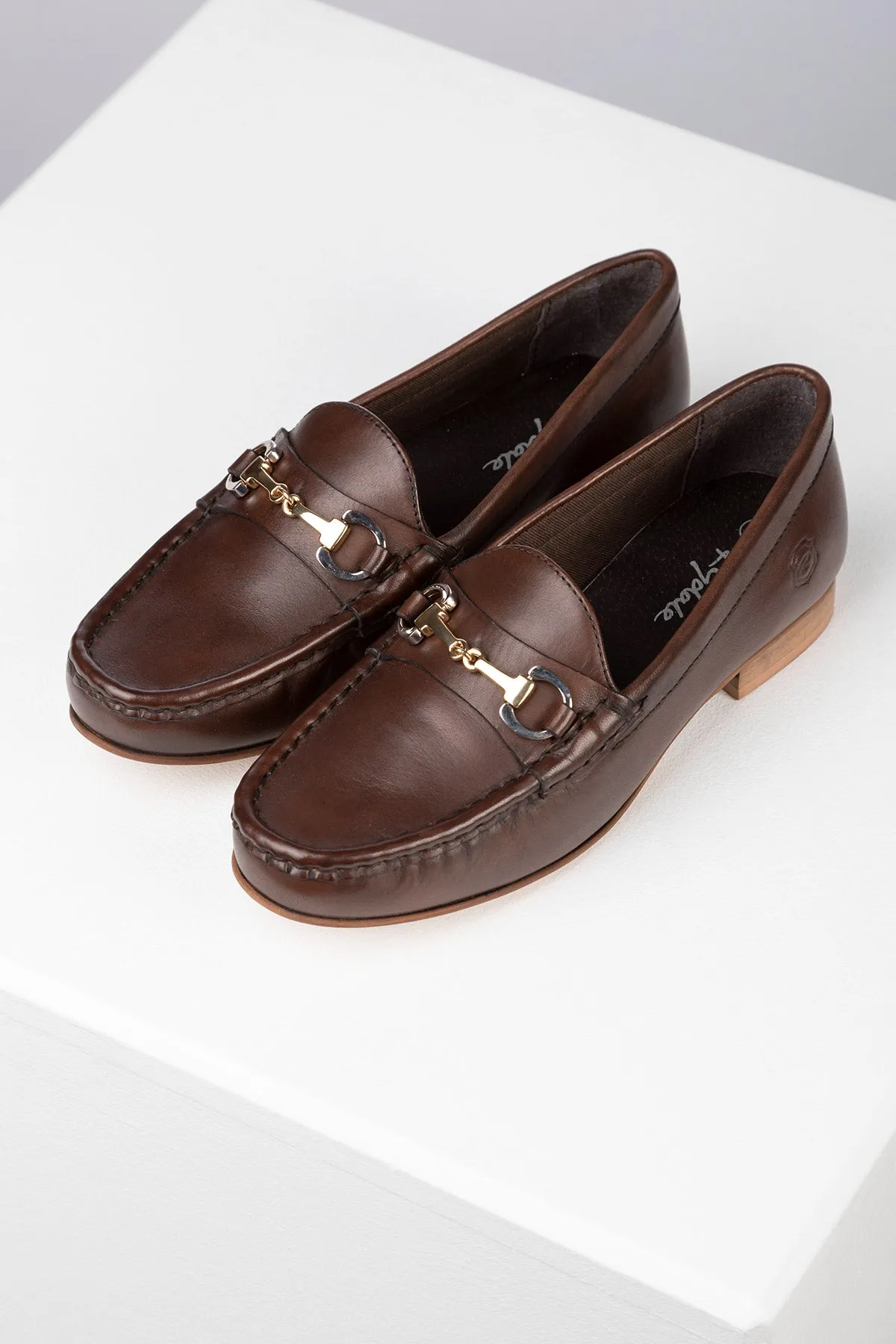 Ladies Leather Snaffle Loafers - Wrelton