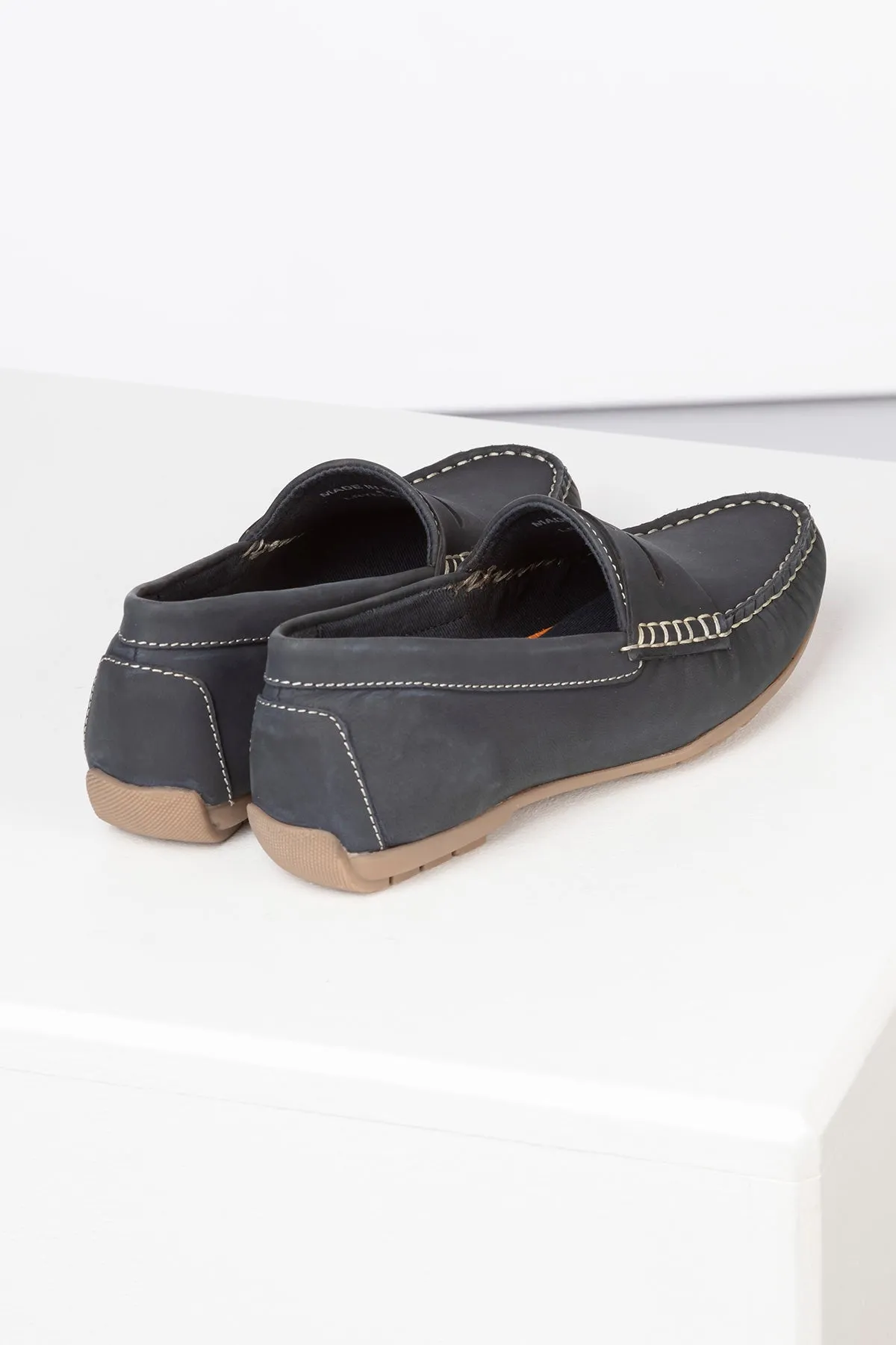 Ladies Nubuck Driving Loafers - Wrelton