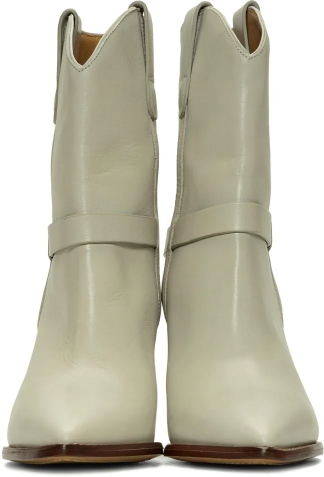 'Lamsy' Boots - Yellow/Tan, White, Black, Red