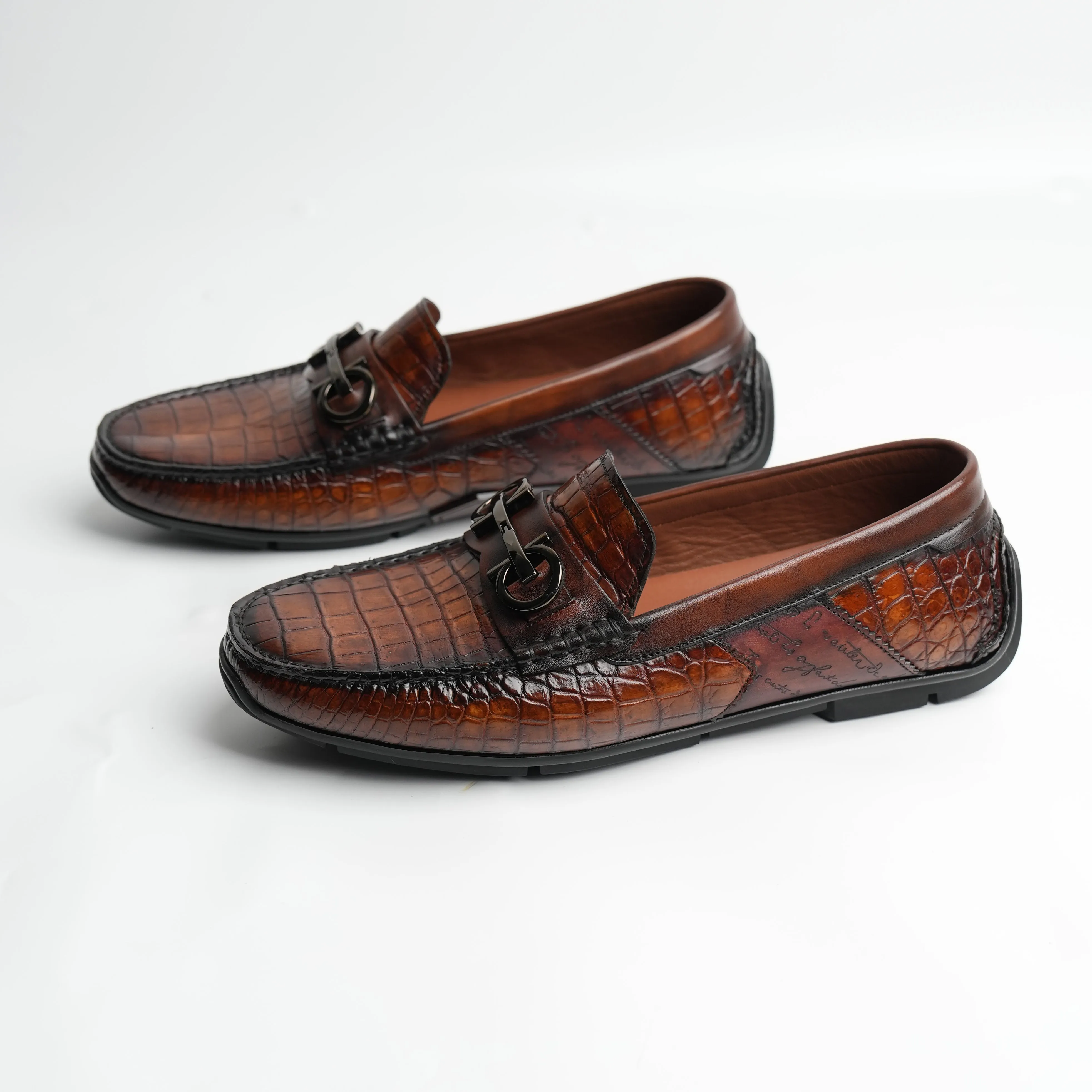 Man's Crocodile Leather loafers 108818B