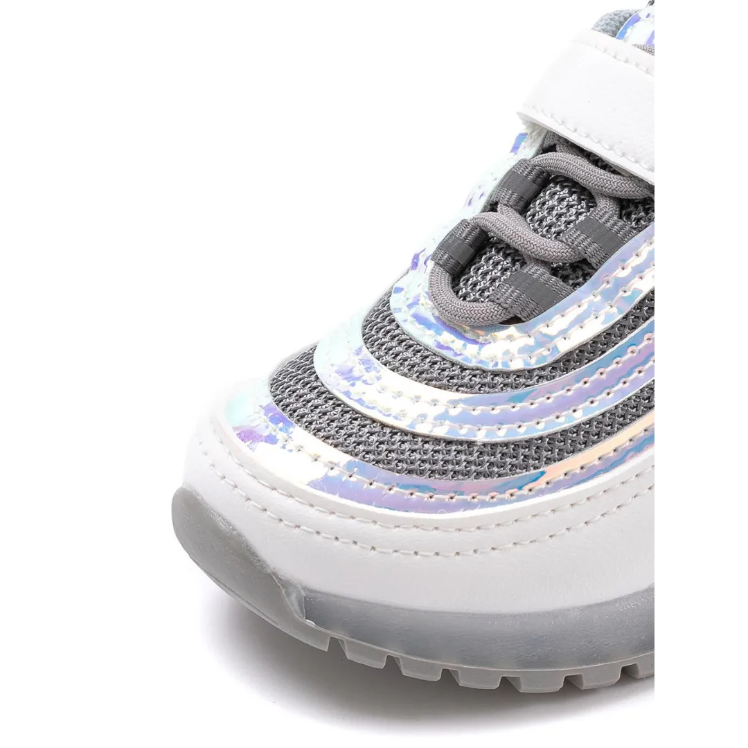 Ozkiz Grey Triple Prism LED Sneakers (Size 140-180)