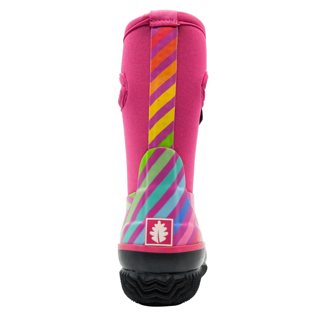 Rainbow Stripes Neoprene Rain/Snow Boots