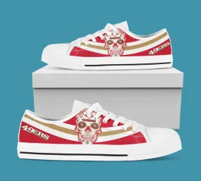 San Francisco 49ers Custom Lowtop, Football Custom Shoes, Sport Lowtop, Canvas Shoes, Canvas Lowtop, Unisex Shoes, Gift Birthday