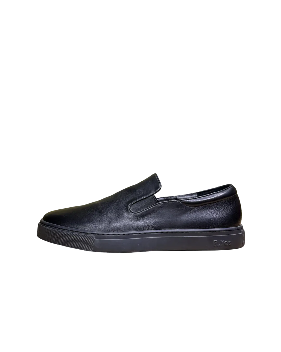 Size 43 - Radical Yes Black Leather Slip Ons