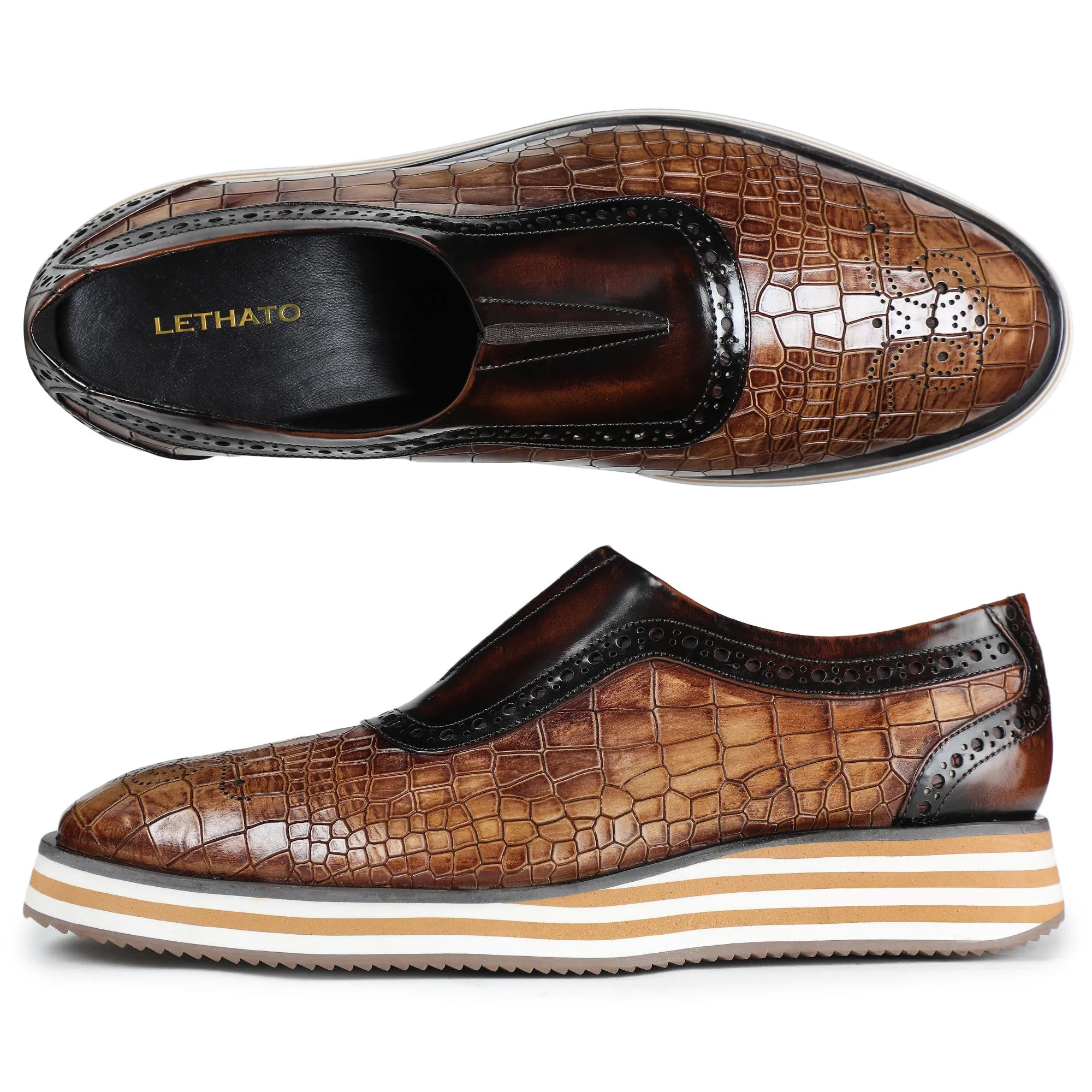 Slip On Sneakers- Crocs Brown