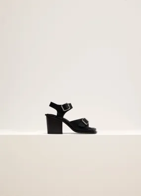 SQUARE HEELED SANDALS WITH STRAPS 80