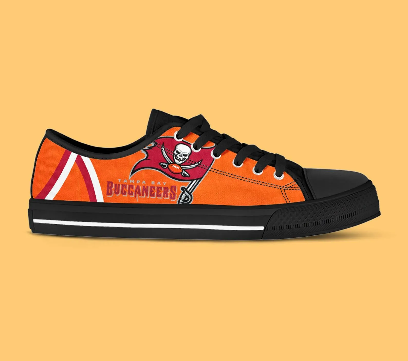 Tampa Bay Buccaneers Custom Lowtop, Football Custom Shoes, Sport Lowtop, Canvas Shoes, Canvas Lowtop, Unisex Shoes, Gift Birthday