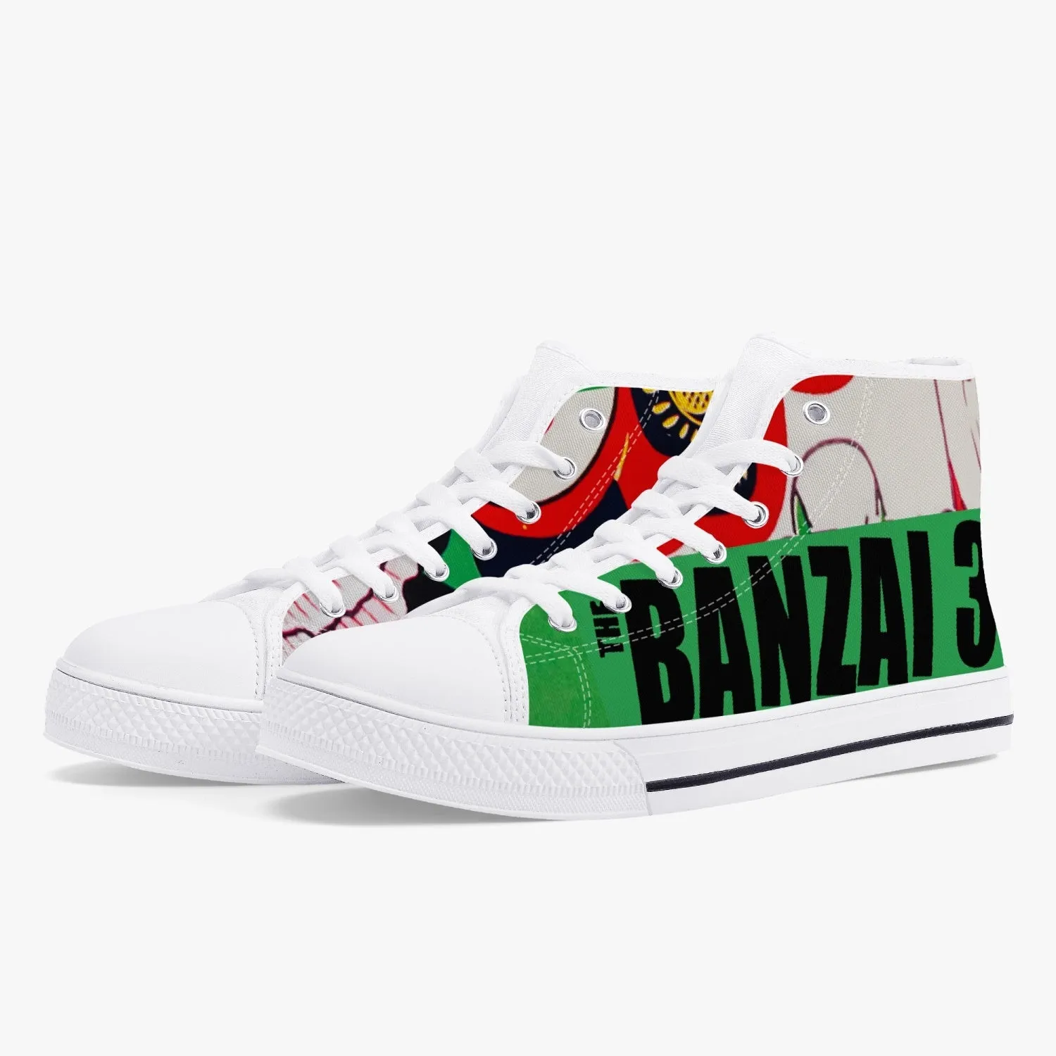 The Banzai 3 Dual Language Classic High-Top Canvas Shoes