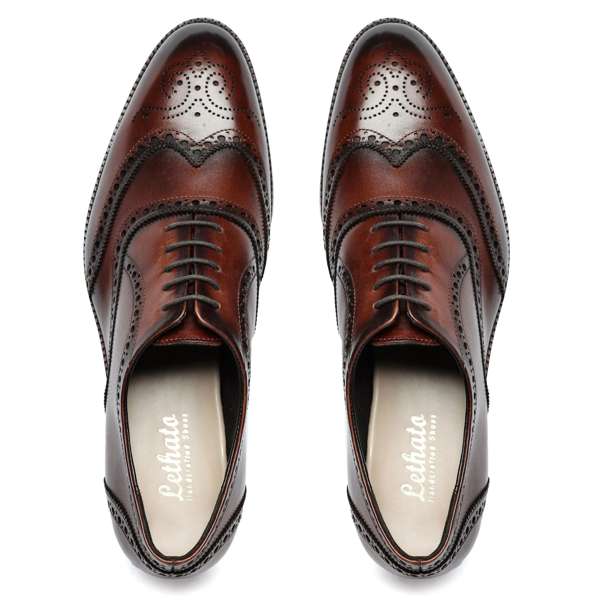 Wingtip Brogue Oxford- Dark Brown