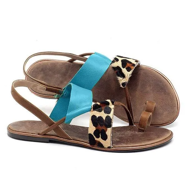 Women's Bohemian Color Block Sandals 82370547C