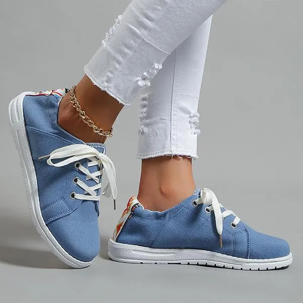 Women's Casual Shallow Candy Color Canvas Shoes 68642002S