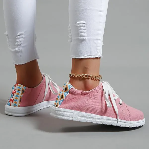 Women's Casual Shallow Candy Color Canvas Shoes 68642002S