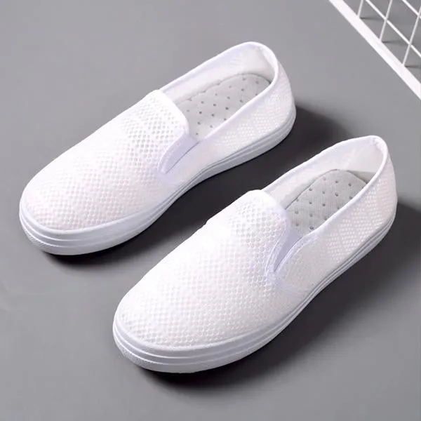 Women's Casual Slip On Flat Low Top Canvas Shoes 36933249C